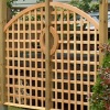 deck, arbors, gateway and fence
